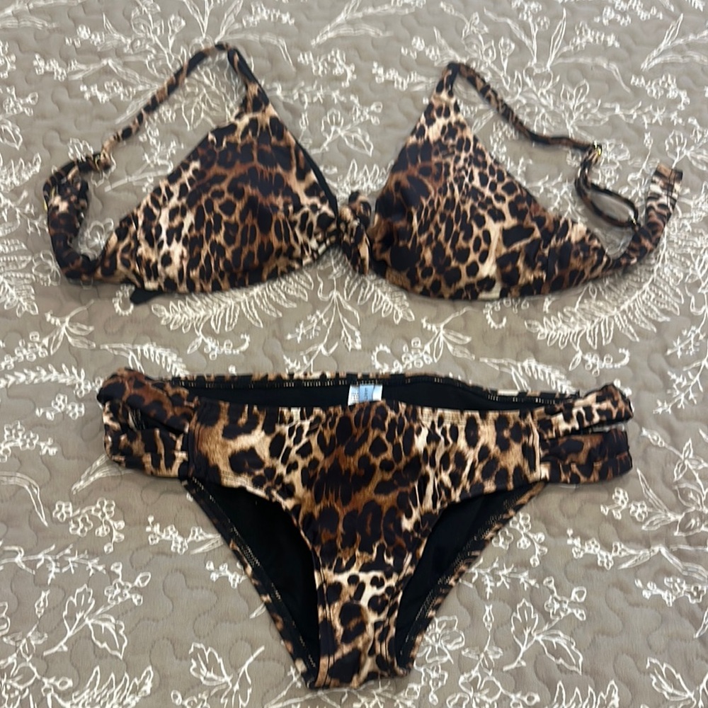 ANTONIO MELANI Leopard Print Bikini